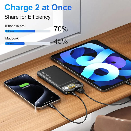 Power Bank Slim Portable Charger Pd 22.5W Fast Charging 5V